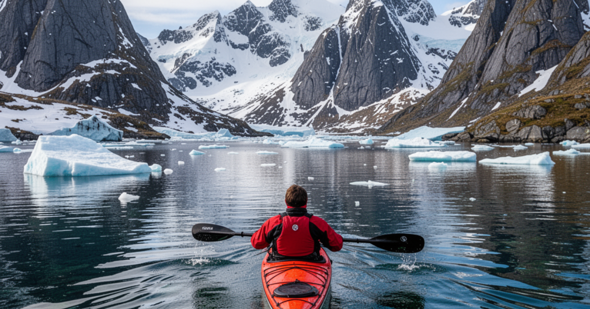 Arctic Kayaking Adventure in Lofoten