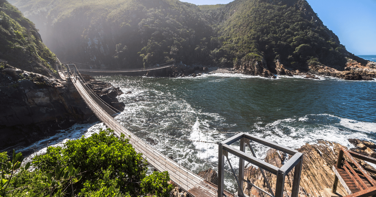 Tsitsikamma National Park Storms River Suspension Bridge Walk (Tsitsikamma)
